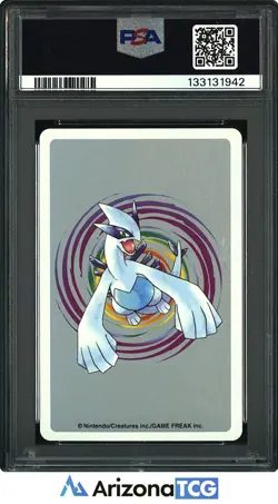 Pokemon 2000 Feraligatr 160 5 Of Hearts Silver Playing Card Japanese PSA 10 - Image 2