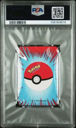 1999 BICYCLE POKEMON MINI PLAYING CARDS RED DECK 3 OF SPADES SNORLAX PSA 9 - Image 2