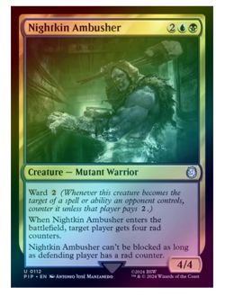Nightkin Ambusher - Foil Fallout MTG - Image 1