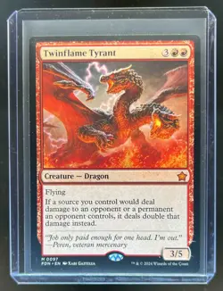 2024 Magic MTG Foundations Twinflame Tyrant #0097 - Image 1