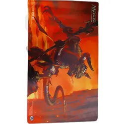 Magic The Gathering Play Mat, Ultra Pro, Lizard Shaman Red Background - Image 1