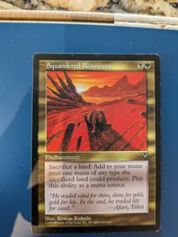 Squandered Resources LP/MP MtG Visions - Image 1