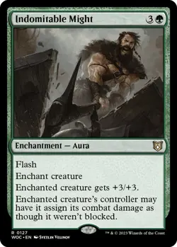 Indomitable Might 127 MTG Commander WOC Rare NP - Image 1