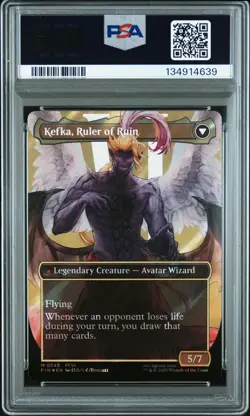 2025 MTG FINAL FANTASY #0543 KEFKA, COURT MAGE/KEFKA, RULER OF RUIN PSA 10 - Image 2