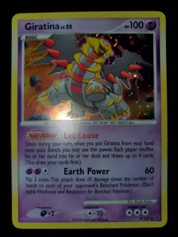 Giratina 9/127 Holo Swirl Rare Pokemon TCG DP Platinum Card Lightly Played LP - Image 2