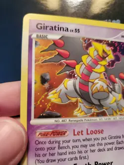 Giratina 9/127 Holo Swirl Rare Pokemon TCG DP Platinum Card Lightly Played LP - Image 4