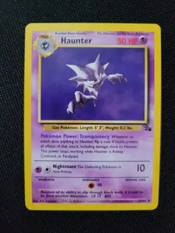 Pokemon Fossil 3rd Print Red Logo 1999 2000 Haunter 21/62 - Image 2