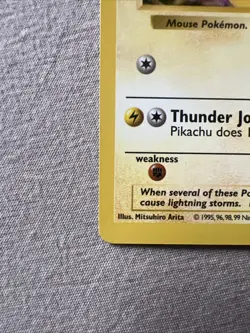 Pokemon Card - Pikachu Base Set (Shadowless) 58/102 Yellow Cheeks NM/MINT - Image 5