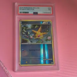 Pokemon Heartgold & Soulsilver Staryu 84/123 Reverse Holo PSA 7 2010 - Image 1