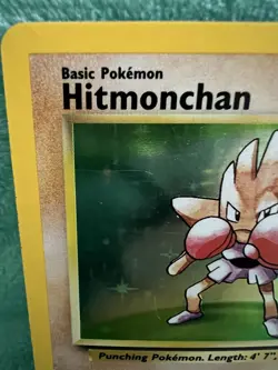 Hitmonchan 7/102 Holo Rare Base Set Pokemon Card - Image 3