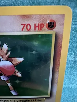 Hitmonchan 7/102 Holo Rare Base Set Pokemon Card - Image 4