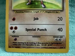 Hitmonchan 7/102 Holo Rare Base Set Pokemon Card - Image 5