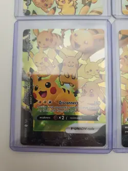 Pokemon - Pikachu V-Union - SWSH139-142 Celebrations TCG Full 4 Card Promo Set - Image 2