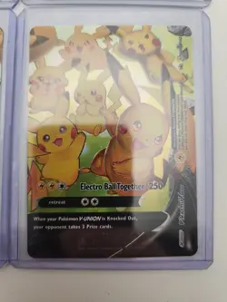 Pokemon - Pikachu V-Union - SWSH139-142 Celebrations TCG Full 4 Card Promo Set - Image 3
