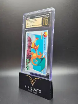 1998 Pokemon Japanese Magmar Vs Charizard #108 Carddass CGC PRISTINE 10 *POP 2* - Image 1