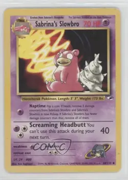 Sabrina's Slowbro Pokemon Gym Heroes #60 2000 - Image 1