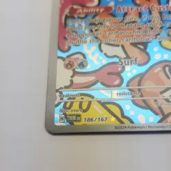 Pokemon Tatsugiri 186/167 Sv06 Twilight Masquerade Illustration Rare Holo 70 HP - Image 3
