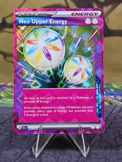 Neo Upper Energy 162/162SV05: Temporal Forces Ace Spec Holo Pokemon TCG NM - Image 1