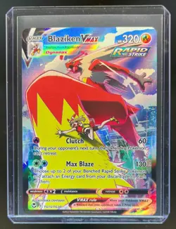 2022 Pokemon SWSH Silver Tempest Blaziken VM Trainer Gallery Holo #TG15/TG30 - Image 1