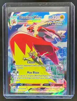2022 Pokemon SWSH Silver Tempest Blaziken VM Trainer Gallery Holo #TG15/TG30 - Image 1