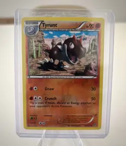 LP+ Pokemon Tyrunt XY Furious Fists 61/111 Reverse Holo 2014 Excellent Condition - Image 1
