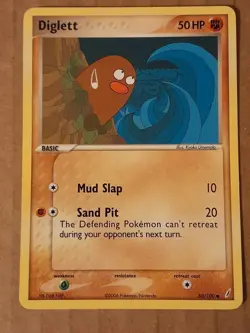 Pokemon Diglett 50/100 Crystal Guardians NM See Pictures - Image 1