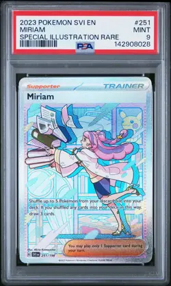 2023 POKEMON SVI EN-SCARLET & VIOLET SPECIAL ILLUSTRATION RARE #251 MIRIAM PSA 9 - Image 1