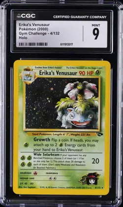 2000 POKEMON GYM CHALLENGE HOLO #4 ERIKA'S VENUSAUR CGC 9 - Image 1