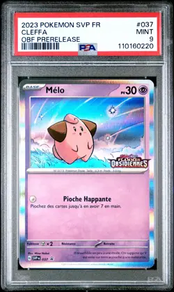 2023 POKEMON FRENCH SVP FR-SV BLACK STAR PROMO #037 CLEFFA PSA 9 - Image 1