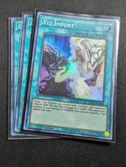 Yugioh - 3x Xyz Import MP21-EN208 1st Super Rare NM - Image 1