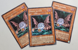 YuGiOh TCG 3 x Brain Jacker FET-EN034 Unlimited Edition Rare LP - Image 1