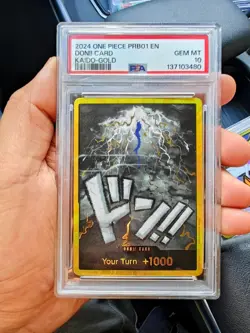 GOLD DON (Kaido) PRB01 Premium Booster -The Best- Foil PSA 10 One Piece Card - Image 1