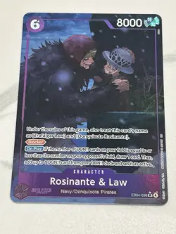 Bandai One Piece Alt Art Rosinante & Law EB04-038 Character Blocker 8000 Power - Image 1