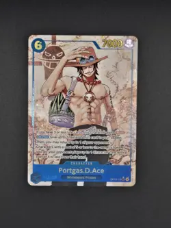 2025 ONE PIECE OP13 CARRYING ON HIS WILL EN PORTGAS D. ACE ALTERNATE ART SEC NM - Image 1