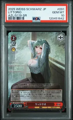 2025 WEISS SCHWARZ JPN AZUR LANE VOL.2 SR #091 LITTORIO PSA 10 - Image 1