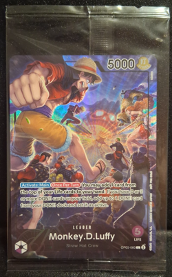 One Piece Monkey D Luffy OP05-060 PSA Magazine Promo Card Sealed - Image 1