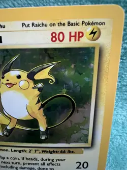 Raichu 14/102 Holo Rare Base Set Pokemon Card - Image 4
