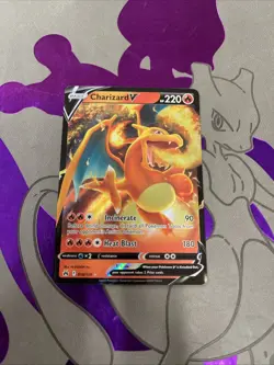 Pokemon TCG Charizard v Crown Zenith Holo Ultra Rare Card 018/159 - Image 1