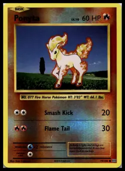 Ponyta 19/108 XY - Evolutions Reverse Holo Pokemon Card | NM - Image 1