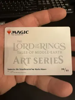 Samwise the Stouthearted Art Card (Gold-Stamped Signature) Art Series: LOTR NM - Image 2