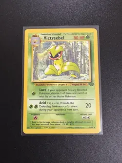 VICTREEBEL Jungle Non Holo Rare Vintage Nm-Lp Unlimited Pokemon Card WOTC - Image 1
