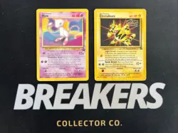 Wizards of the Coast (WotC) Black Star Promo Pokemon Card Lot: Electabuzz & Mew - Image 1