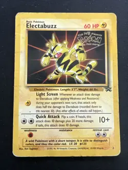 Wizards of the Coast (WotC) Black Star Promo Pokemon Card Lot: Electabuzz & Mew - Image 4
