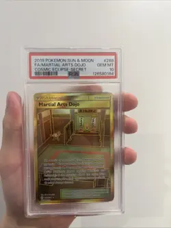 Martial Arts Dojo Cosmic Eclipse Secret Rare Pokemon Card PSA 10 268/236 - Image 3