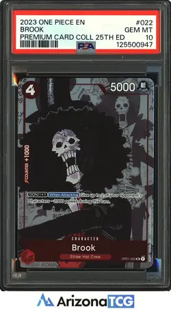 One Piece 2023 Brook OP01-022 Uncommon Premium Card Collection 25th Ed PSA 10 - Image 1