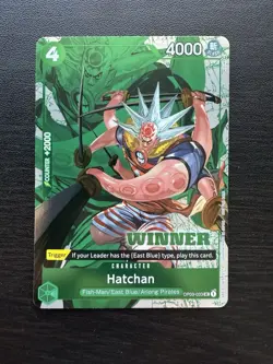 One Piece Card Game Promo WINNER Hatchan OP03-033 Tournament English Foil - Image 1