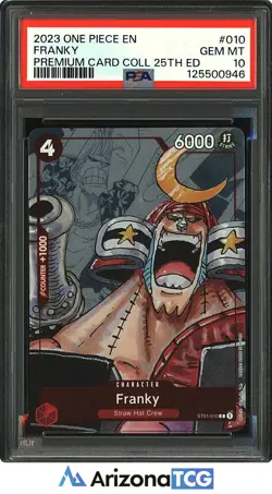 One Piece 2023 Franky ST01-010 Premium Card Collection 25th Ed GEM MINT PSA 10 - Image 1