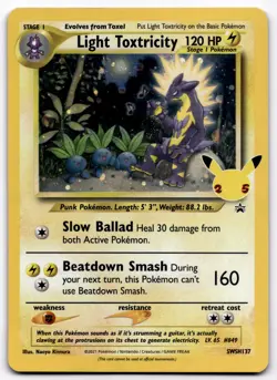 Light Toxtricity - - SWSH137 SWSD Promo SWSH: Sword & Shield Promo Cards NM - Image 1