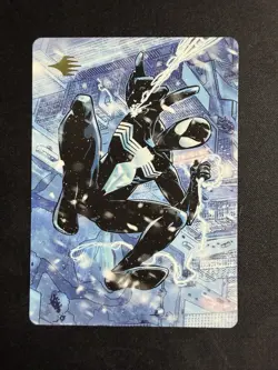 2025 Magic The Gathering MarvelArt Series Spectacular Spider-Man 52/54 Gold Sign - Image 1