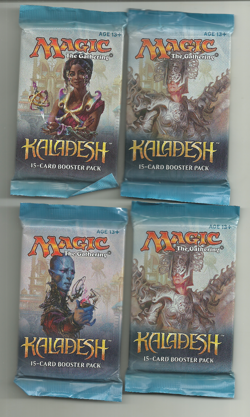 (Lot of 4) MAGIC THE GATHERING KALADESH FACTORY SEALED BOOSTER PACKS - Image 1